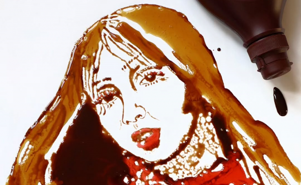 Artist Creates Celebrity Portraits with Real Food Ingredients